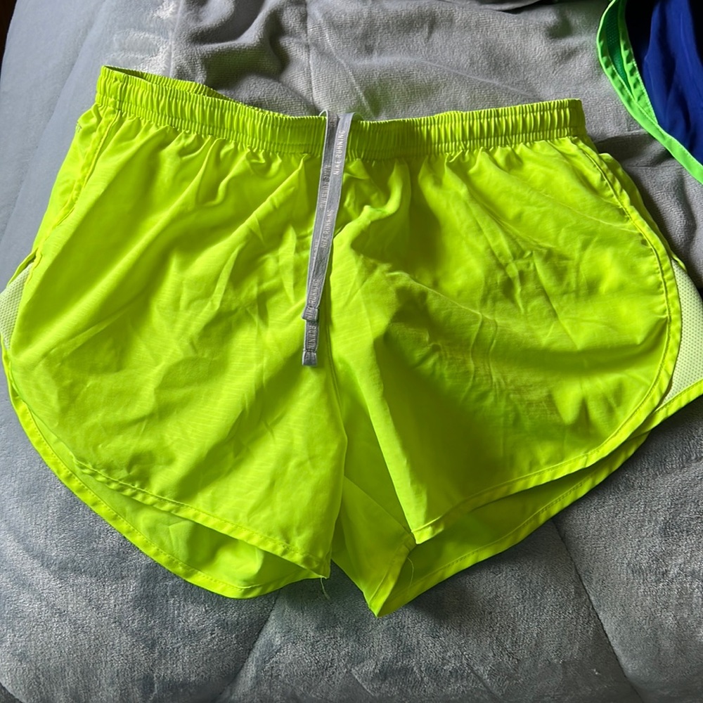 NEON GREEN NIKE SHORTS